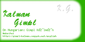 kalman gimpl business card